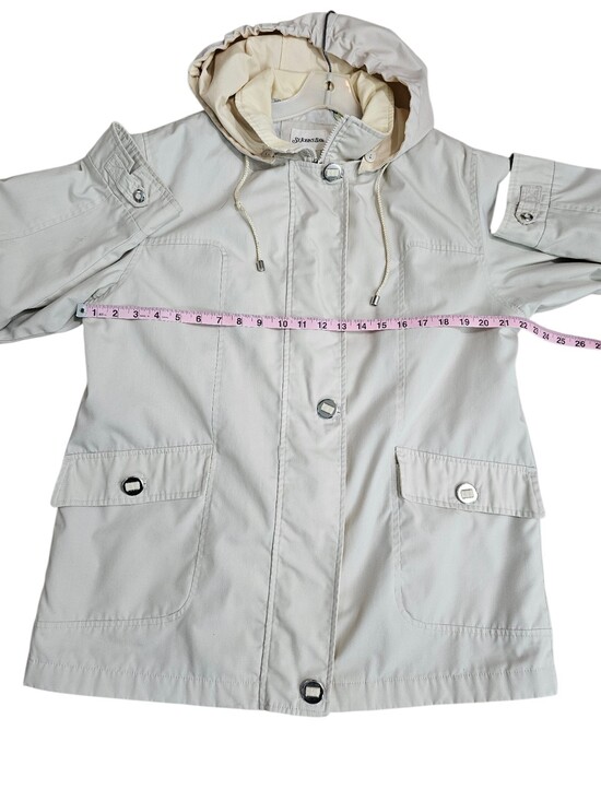 Vintage St Johns Bay Hooded Nautical Jacket Sailboat Lined Utility Coat L Rare - Picture 7 of 8